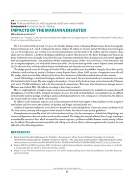 Impacts of the Mariana Disaster