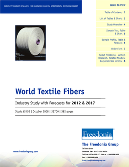 World Textile Fibers