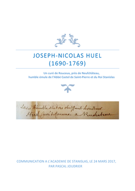 Joseph-Nicolas Huel (1690-1769)