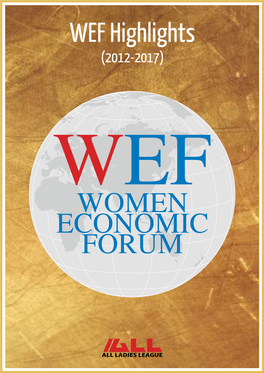 WEF Highlights (2012-2017) Message from Dr