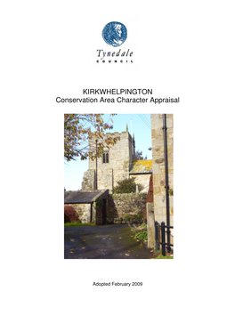 KIRKWHELPINGTON Conservation Area Character Appraisal