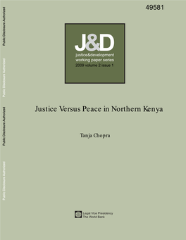 Justice Versus Peace in Northern Kenya