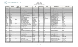 HB 2017 ABC Partner Profile Sorted By: Partner Last Name