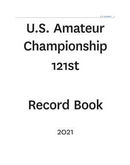U.S. Amateur 1 U.S