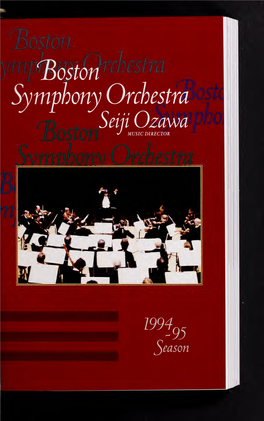 Boston Symphony Orchestra Concert Programs, Season 114, 1994-1995