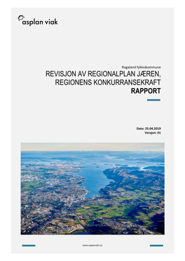 Regionens Konkurransekraft, Asplan Viak 2019