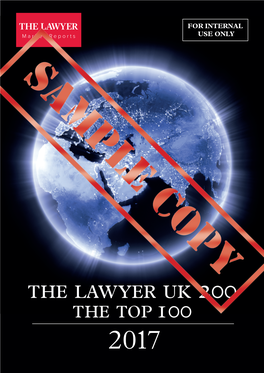 The Lawyer Uk 200 the Top 100 2017 Profilescontents
