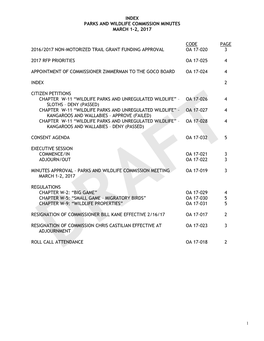 Draft March 2017 Minutes