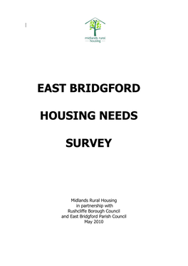 East Bridgford Housing Needs Survey Report