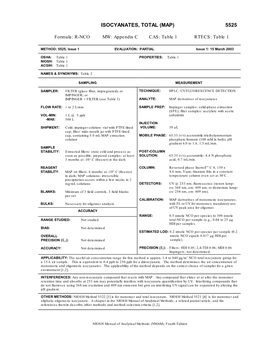 Isocyanates, Total (Map) 5525