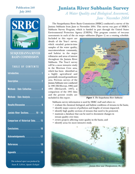 Juniata River Subbasin Survey