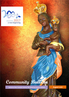 Community Bulletin Will Have an Article Related to the Year of Mercy and Fourvière Year