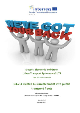 D4.2.4 Electro Bus Involvement Into Public Transport Fleets