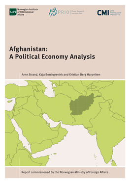 Afghanistan: a Political Economy Analysis