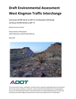 Draft Environmental Assessment West Kingman Traffic Interchange