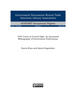 Government Documents Round Table American Library Association