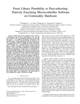 From Library Portability to Para-Rehosting: Natively Executing Microcontroller Software on Commodity Hardware