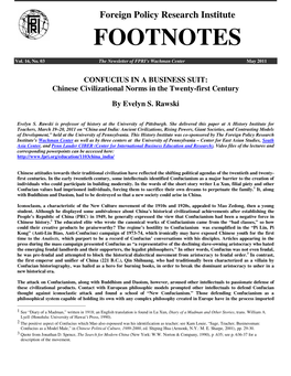 CONFUCIUS in a BUSINESS SUIT: Chinese Civilizational Norms in the Twenty-First Century