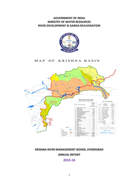 Government of India Ministry of Water Resources River Development & Ganga Rejuvenation