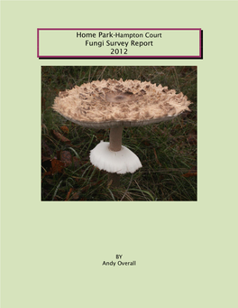 Home Park-Hampton Court Fungi Survey Report 2012
