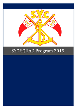 SYC SQUAD Program 2015