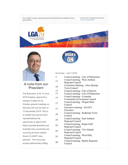 2018-07-06 LGANT Newsletter