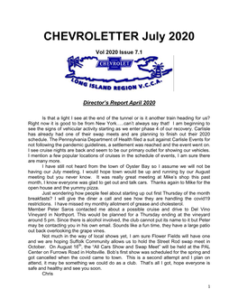 CHEVROLETTER July 2020