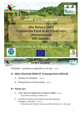 Site Natura 2000 Coteaux Du Lizet Et De L'osse Vers Montesquiou