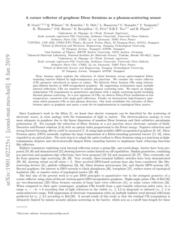 A Corner Reflector of Graphene Dirac Fermions As a Phonon-Scattering