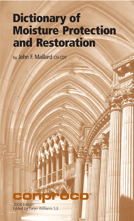 Dictionary of Moisture Protection and Restoration by John F