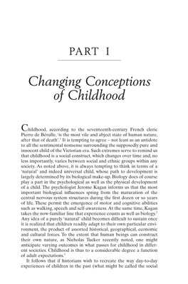 Changing Conceptions of Childhood