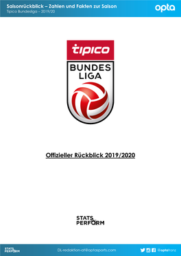 Offizieller Rückblick 2019/2020