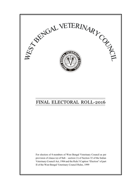 Final Electoral Roll-2016