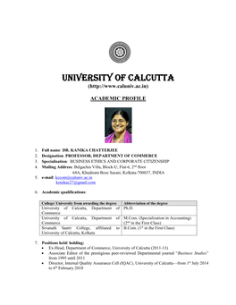 University of Calcutta (