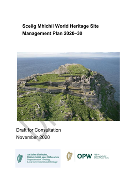 Sceilg Mhichíl World Heritage Site Management Plan 2020–30 Draft for Consultation November 2020
