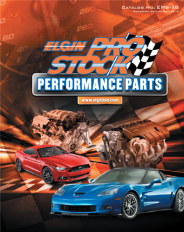 Elgin Pro Stock Performance Parts Catalog
