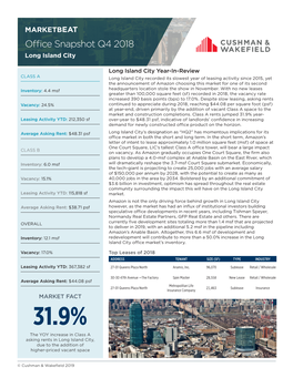 Office Snapshot Q4 2018 Long Island City