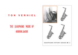 The Saxophone Music of Gordon Jacob