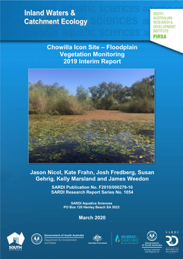 Chowilla Icon Site – Floodplain Vegetation Monitoring 2019 Interim Report