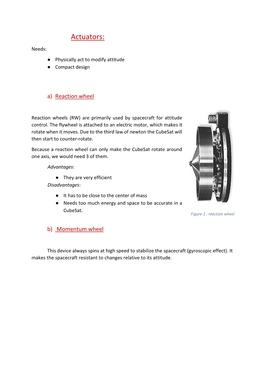 Actuators ADCS