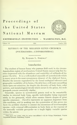 Proceedings of the United States National Museum