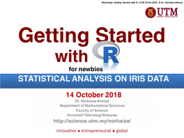 Statistical Analysis on Iris Data