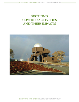 Section 3 Covered Activities and Their Impacts