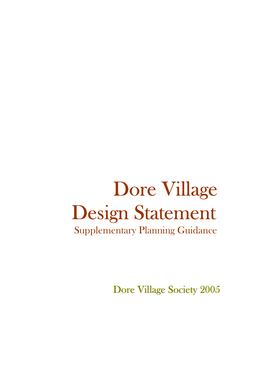Dore Village Design Statement