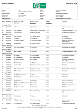 Spielplan 09.07.2018 10:59