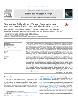 Structural and Fluid Evolution of Saraburi Group Sedimentary Carbonates, Central Thailand