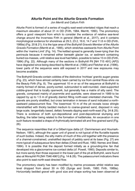 Alturlie Point and the Alturlie Gravels Formation
