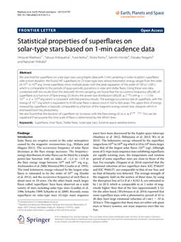 Statistical Properties of Superflares on Solar-Type Stars Based on 1-Min