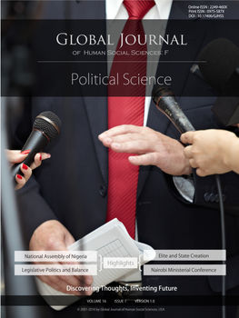 Global Journal of Human Social Science