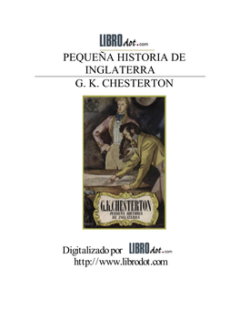 Pequeña Historia De Inglaterra G. K. Chesterton